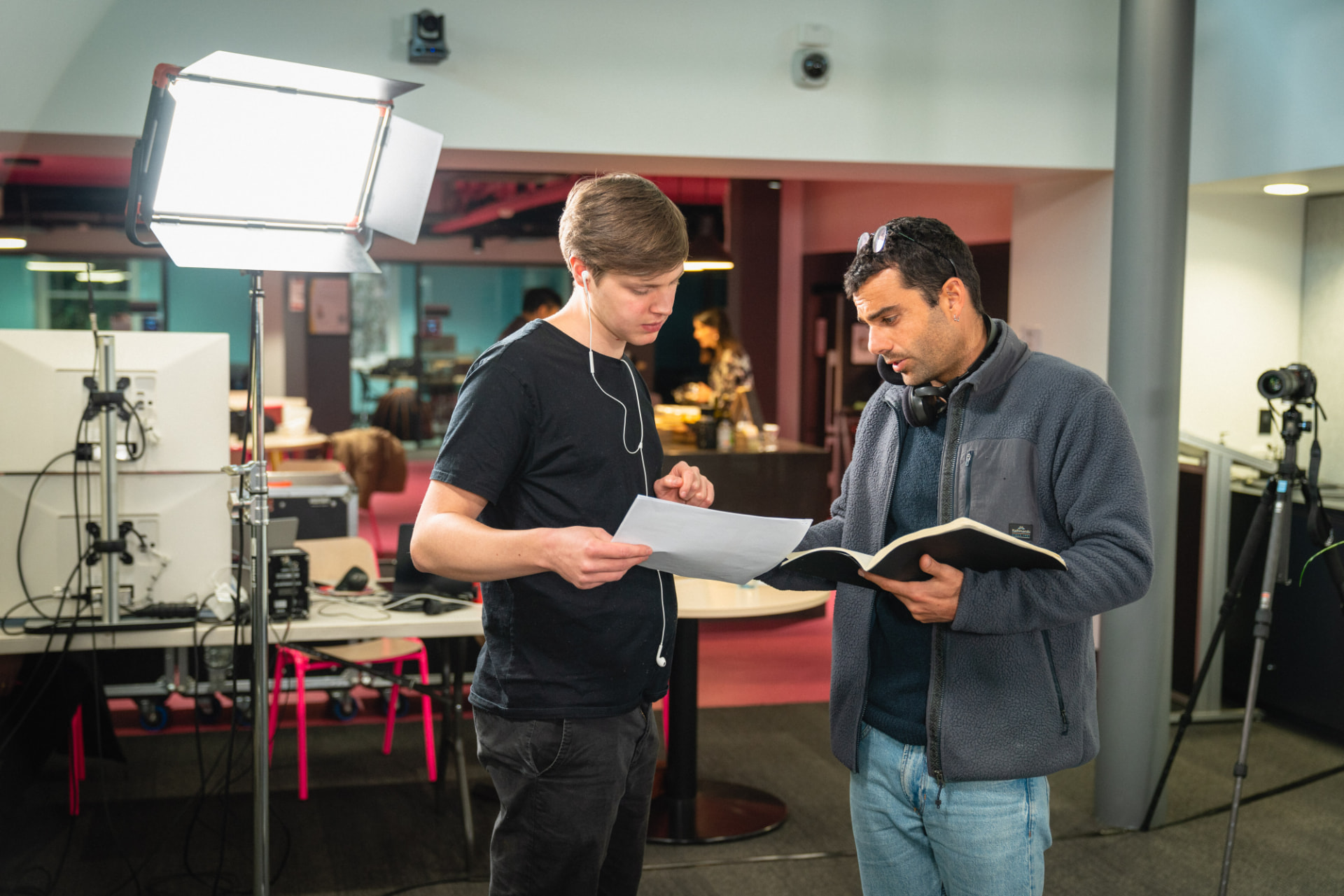 On set